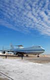 It was so blustery Monday that NASA didn't have to worry about de-icing the 747, because the wind cleared all the snow from its wings. Around 2 p.m., when the SCA landed, the mercury was hovering just above 15 degrees F; with 30 mph sustained winds, it <a href="http://www.weather.gov/os/windchill/index.shtml">felt like</a> -5 degrees F. But I'm not complaining — it's not every day you get to watch a spy plane's maiden trip to the skies.