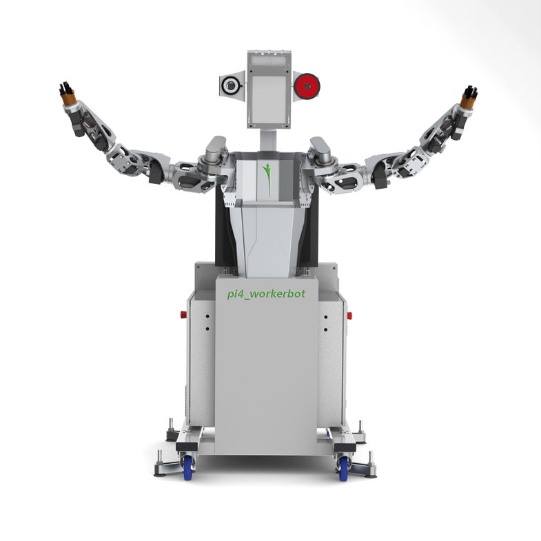 Human-Sized German Workerbot Is Programmed to Be Happiest When It Stays Busy