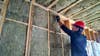 construction worker setting up ROXUL