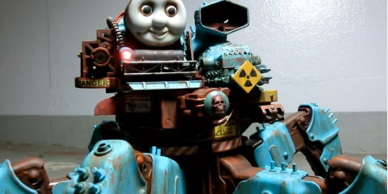 A Walking Thomas The Former Tank Engine Is A Nightmare Before Christmas