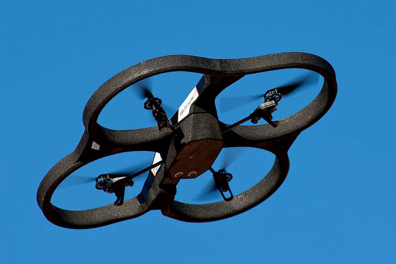 Small quadrotors like this are what most civilian drones look like right now.