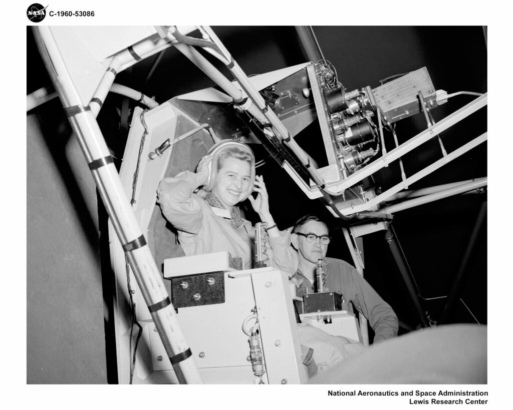 Jerrie Cobb in Astronaut Training at NASA