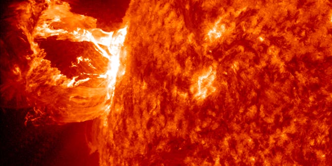 Video: Massive Solar Eruption Expels a Beautiful Prominence