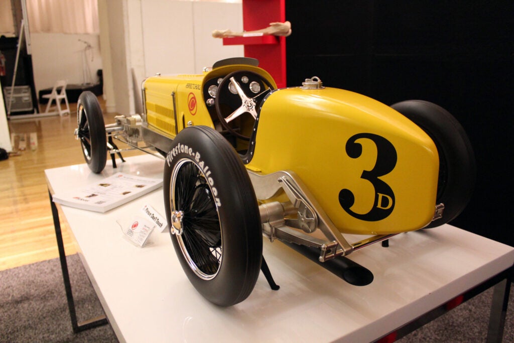 C.ideas, a 3D printing consulting company, built this nickel-plated scale model over 700 combined hours. Watch the birth of this cool mini-racer <a href="http://www.youtube.com/watch?v=K1zV8JMwrvs">here</a>.