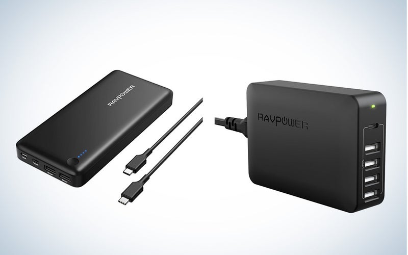 RAVPower Power bank and wall charger