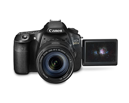 The Canon 60Da DSLR is specially designed to take photos of stars. Compared with other DSLRs, the camera's infrared filter permits three times the red hydrogen-alpha wavelengths emitted by celestial bodies to reach the image sensor. <strong>Canon EOS 60Da:</strong> <a href="http://www.adorama.com/ICA60DA.html?utm_term=Other&amp;utm_medium=Shopping%20Site&amp;utm_campaign=Other&amp;utm_source=gbase">$1,500</a>