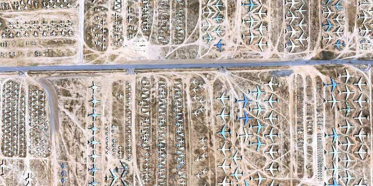 The World’s Largest Airplane Graveyard in High Resolution, Now On Google Maps