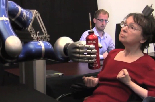 Video: In Breakthrough Study, Paralyzed Patients Move a Robotic Arm With Their Own Thoughts