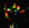 Using the widest galactic survey ever conducted by Hubble, researchers think they've independently verified the existence of dark energy tugging at the cosmos, as well as reinforced tenets of general relativity theory. The image above was inferred from the weak gravitational lensing distortions imprinted onto the shapes of background galaxies, and the color-coding indicates the distance of the foreground mass concentrations. Structures shown in white, cyan, and green are typically closer to us than those indicated in orange and red.