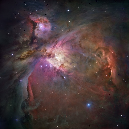 This striking view of the Orion Nebula, the nearest star-forming region to the Earth, shows more than 3,000 stars at various stages of formation.