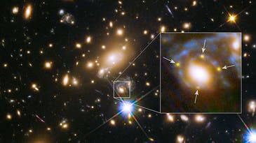 Gravitational Lens Splits Supernova’s Light 4 Different Ways
