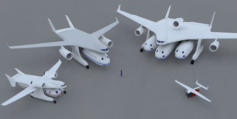 Modular Plane Concept Treats Passenger Cabin Like A Shipping Container