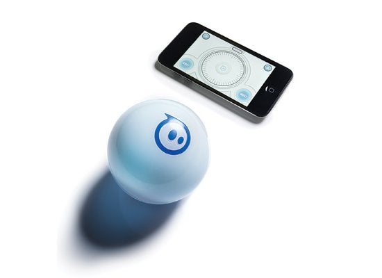 The smartphone-controlled <a href="http://www.gosphero.com/">Sphero</a> combines two age-old favorites: the ball and the remote-control car. The three-inch orb rolls with consistent speed (about three feet per second) in any direction as a pair of motorized wheels in the ball push it forward or backward. When the driver signals a change in direction, the wheels rotate around an axis to shift course. Sphero communicates via Bluetooth with several iOS and Android apps, including a driving game and virtual golf. In development: freeze-tag and other multiplayer games for Sphero-on-Sphero combat. <strong>$130</strong> <em>Jump to the beginning of the <a href="https://www.popsci.com/?image=21">Computing</a> section.</em> <strong>Jump to another Best of What's New category:</strong>