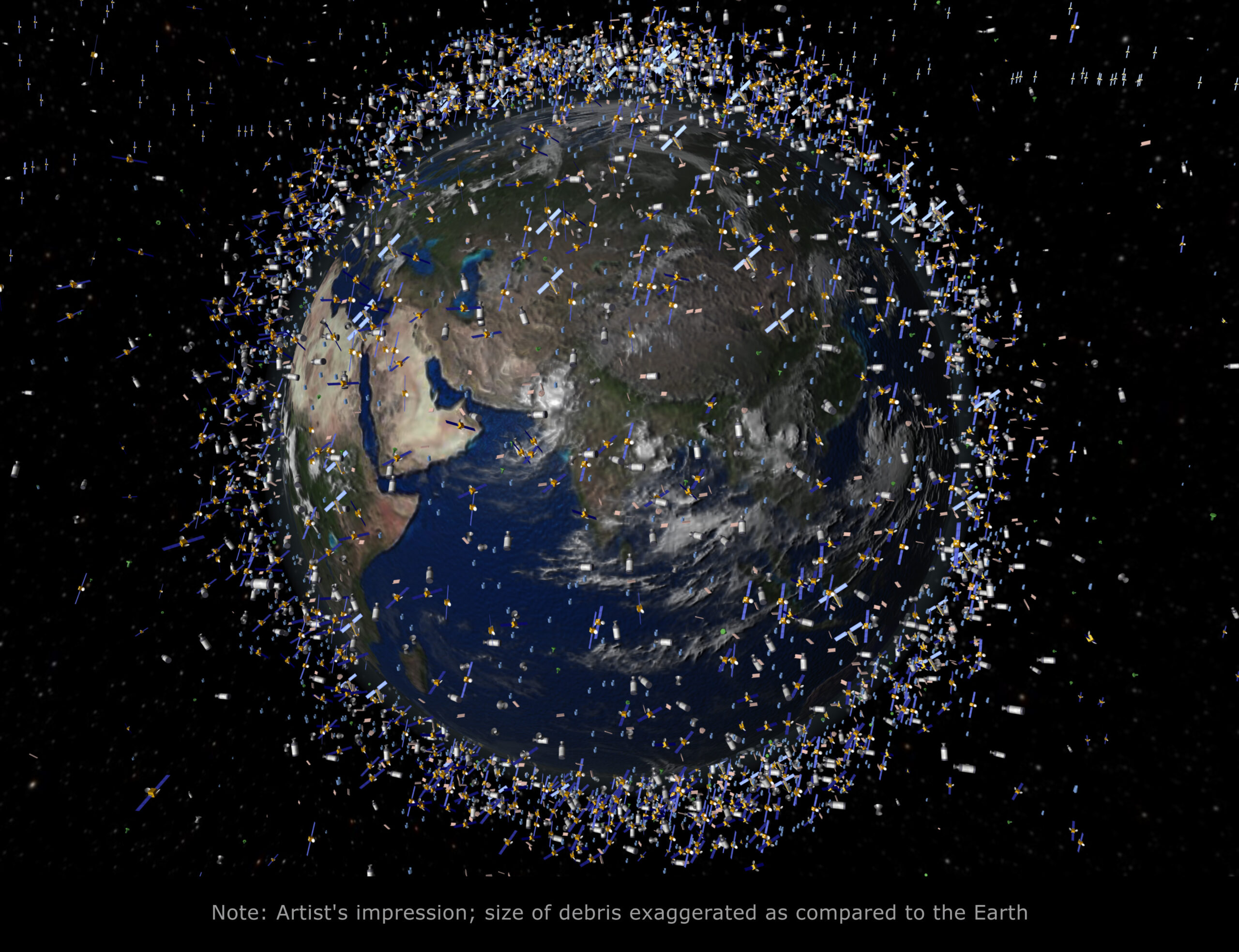 An Orbiting Garbage Collector That Eats Space Junk To Fuel Itself