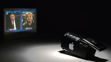 Make an iPod video projector