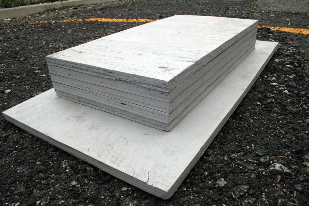 Plywood pier