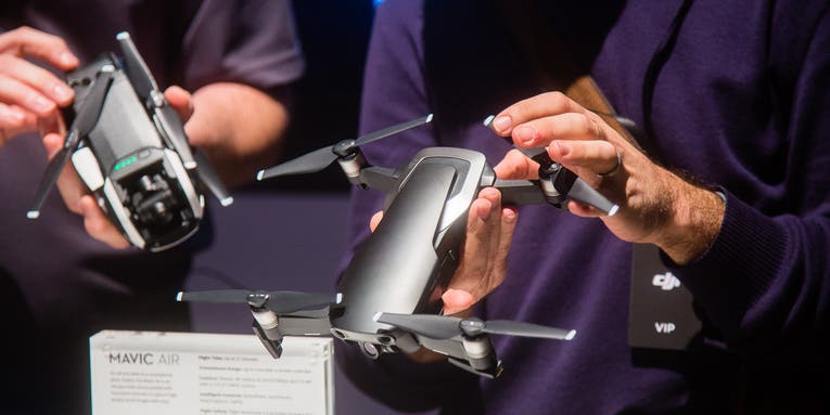 DJI’s Mavic Air Drone uses more than a dozen sensors to keep it from crashing