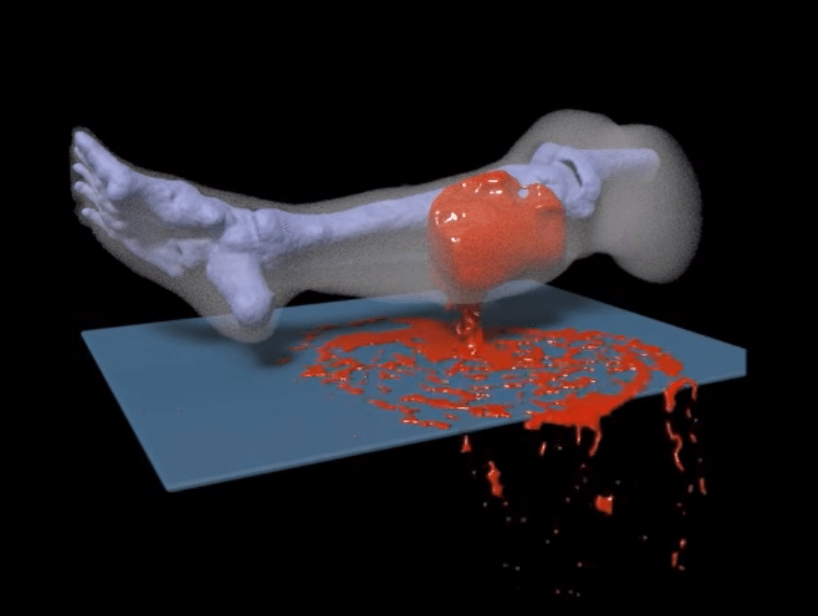 Here’s A Model Of Exactly How A Leg Bleeds Once It’s Been Shot