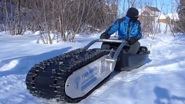 This Electric Sled Is A Miniature Winter Tank