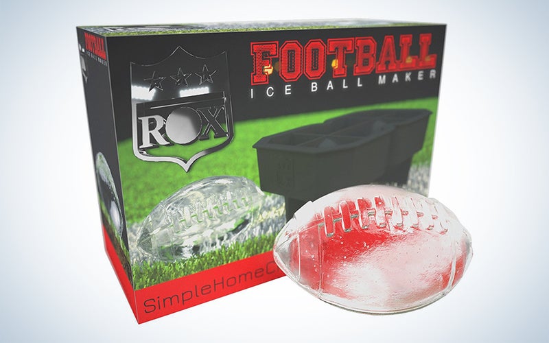 ROX football shaped ice cube tray