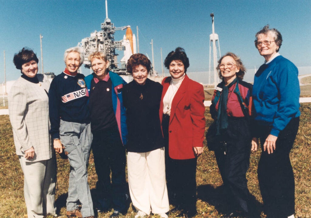 The First Lady Astronaut Trainees posing