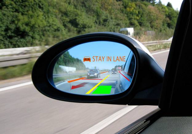Holographic Projector Puts Heads-Up Displays on Your Car’s Side View Mirrors