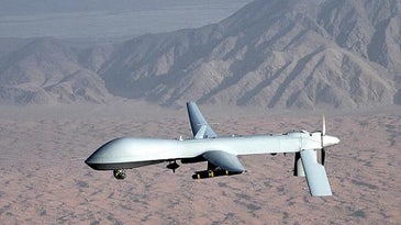 MQ1-predator UAV drone in flight