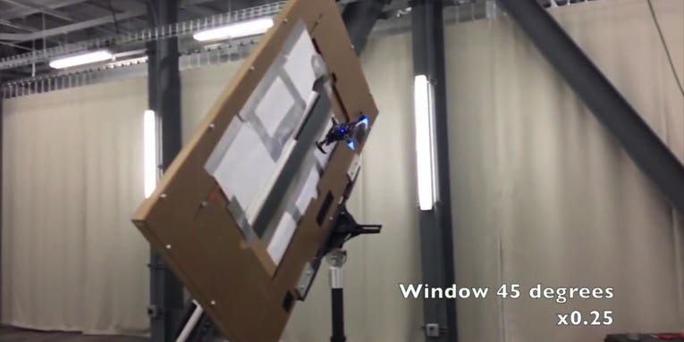 Watch This Drone Slip Through A Narrow Window
