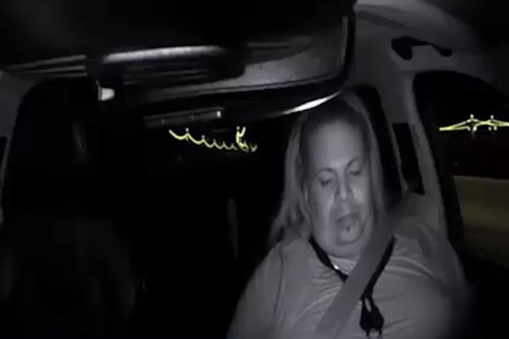 Uber driver falling asleep behind the wheel