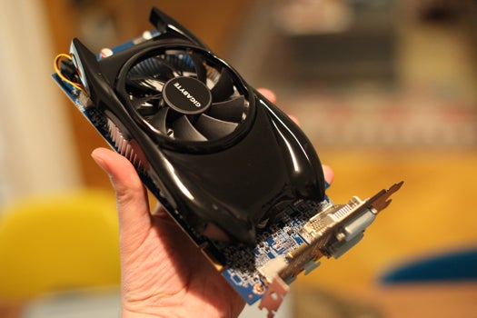 Another widely-used component, Gigabyte's HD 5770 1GB card is now fully enabled by the Chimera bootloader. Which means you'll enjoy full support in OS X. This one's easily distinguishable by its Batmobile-shaped heatsink.