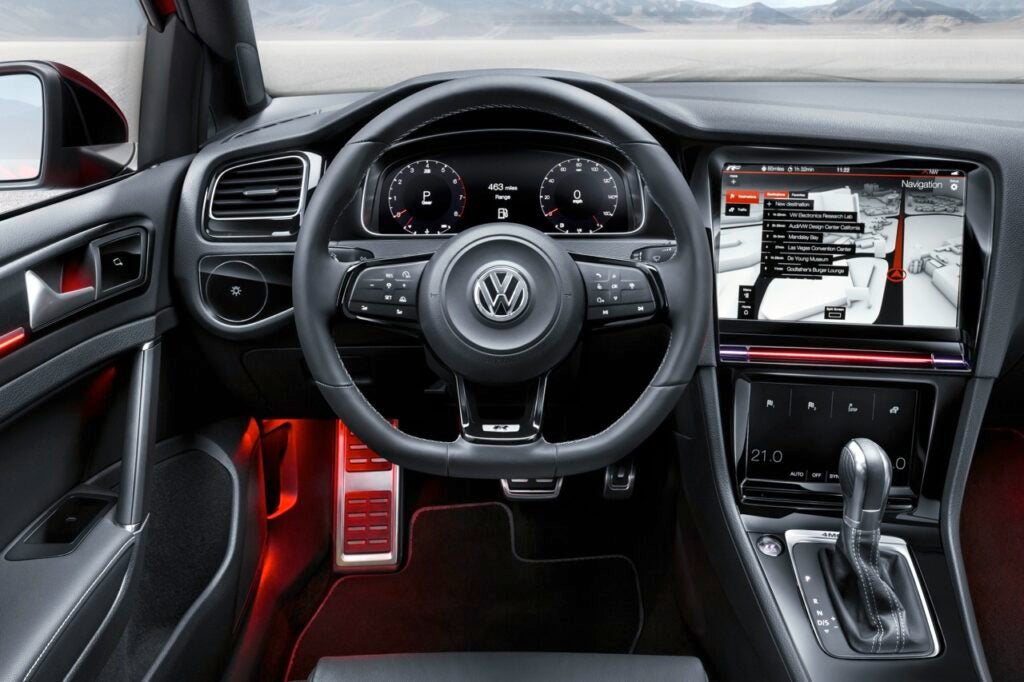 Volkswagen Golf R Touch gesture controls