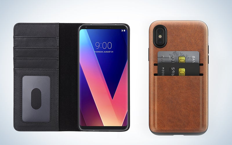 Smartphone wallet cases