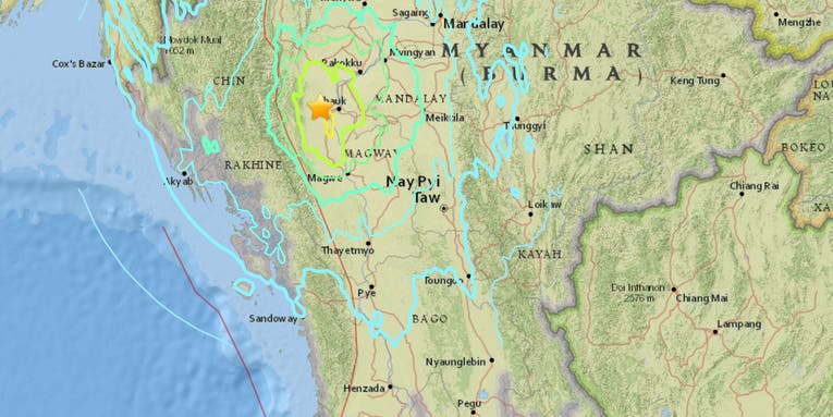Strong 6.8 Magnitude Earthquake Strikes Myanmar