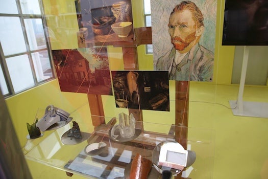 This time in the Dutch pavilion, in a display borrowed from the Van Gogh museum with fragments of the painter's mugs and ceramics that he painted in still life. If someone had told old Vincent that crumbled pieces of his drinking cup would be viewed and digitally captured by literally millions of Chinese people in Shanghai in 2010, what do you think he would have said?