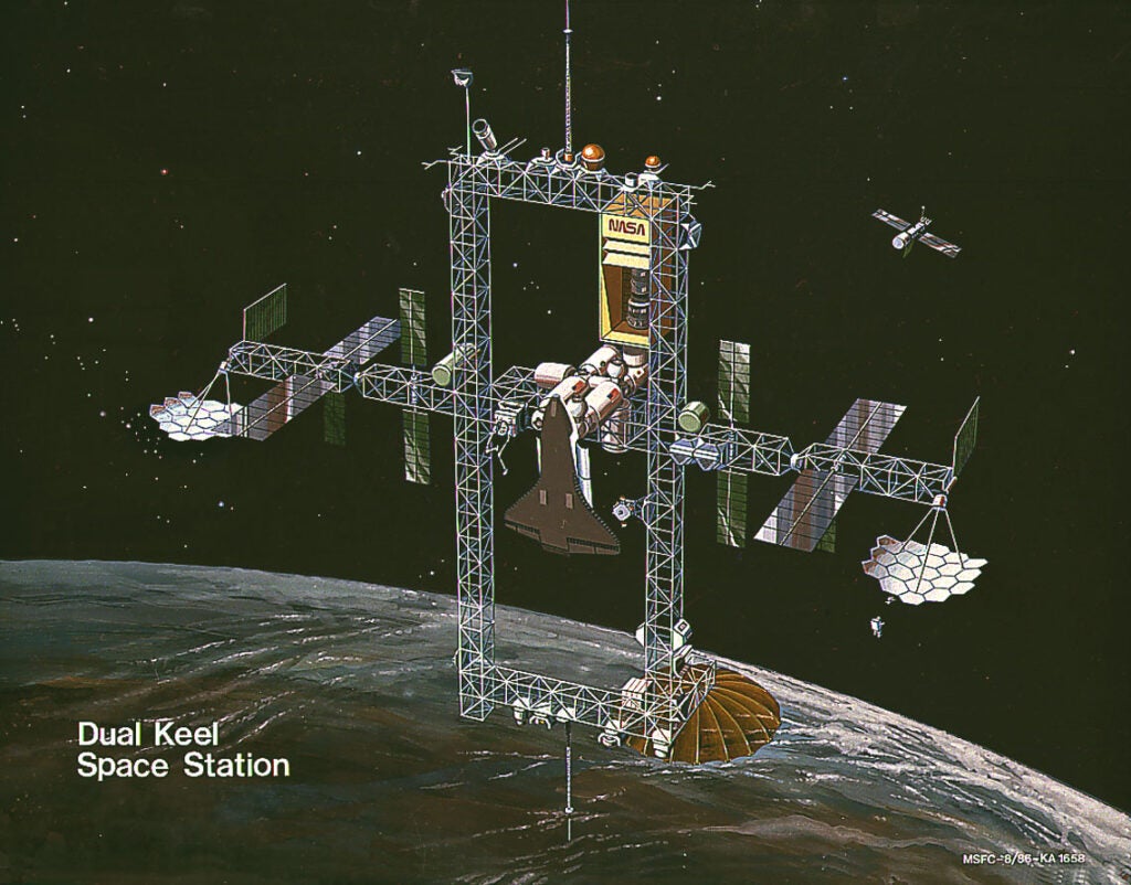 NASA's dual keel space station layout.