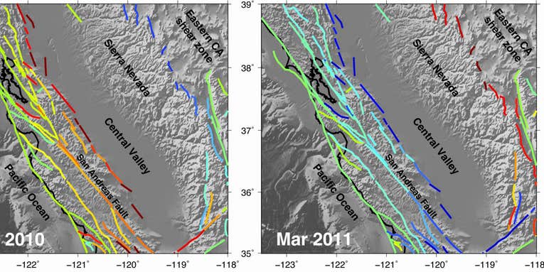 Rain and snow help stress out earthquake faults