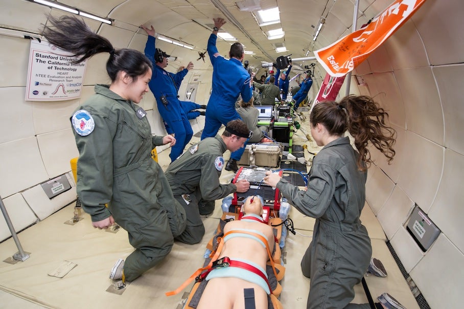 Reduced Gravity Office’s Zero-G Flight for Education Campaign flights. Flight 4 with Hunch and Microgravity University participants