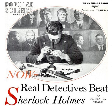 In 1921, PopSci rallied for the exciting new technologies to be brought stateside. Europe not only pioneered fingerprinting and ballistics, but had "no fewer than four chairs in as many... universities occupied by men who are professors of crime detection." The first American criminalistics lab wouldn't be established until after the infamous St. Valentine's Day massacre in 1929.