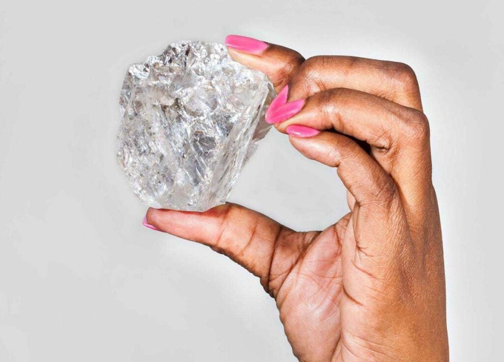 Lucara Diamond Corp., a Canadian diamond mining company, hit the jackpot when it found a 1,111 carat diamond in November. Just smaller than a tennis ball, the rock was unearthed in the Karowe mine in Botswana. This was the largest diamond found in the last century.
