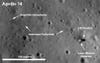 NASA's Lunar Reconnaissance Orbiter snapped this image of the Apollo 14 landing site during its lunar tour.