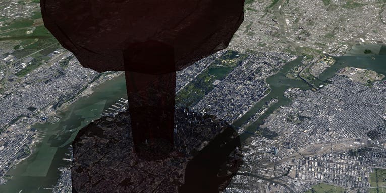 What Manhattan Would Look Like In A Nuclear Blast [Infographic]
