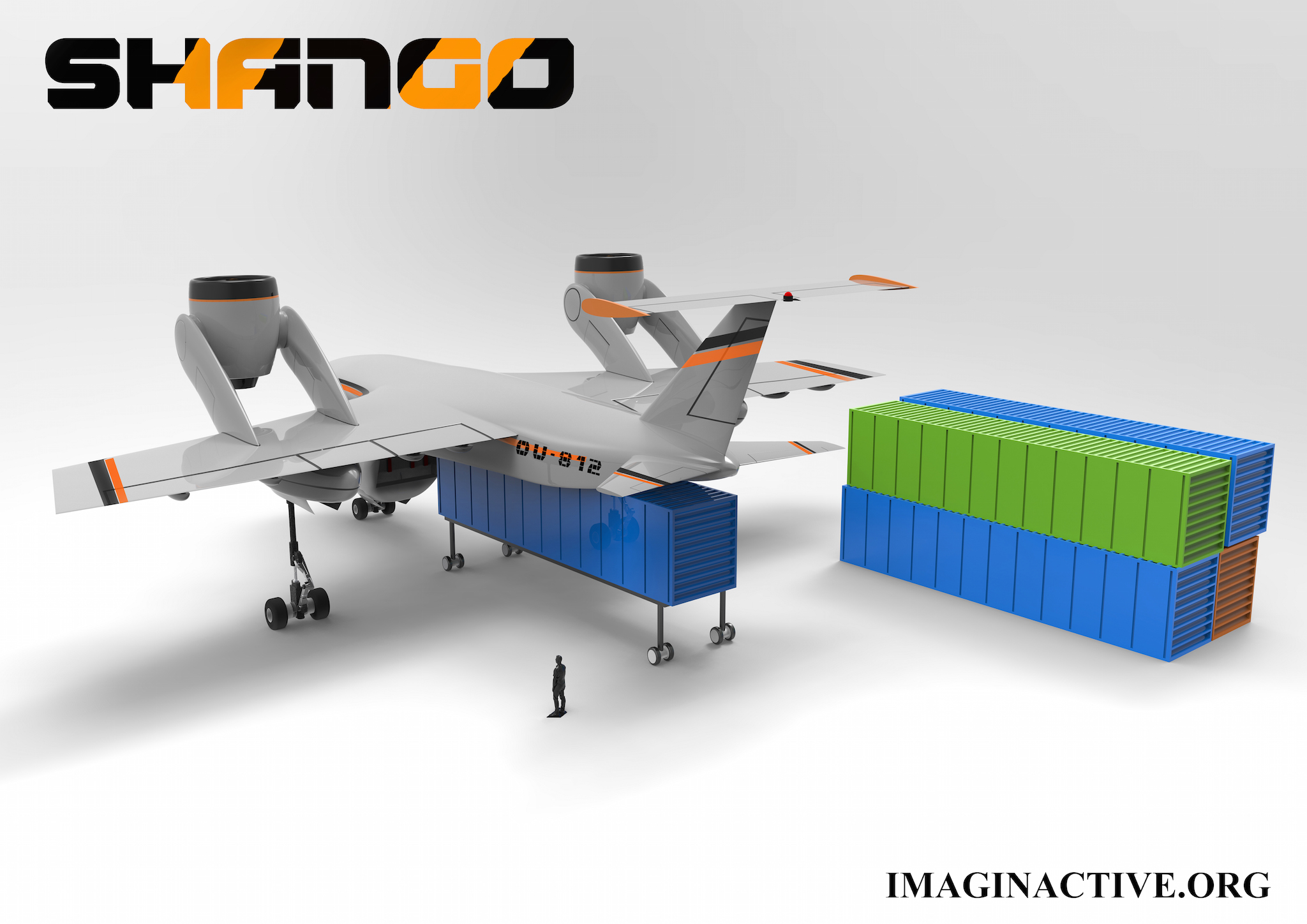 Canadian Designer Imagines Drones That Carry Shipping Containers