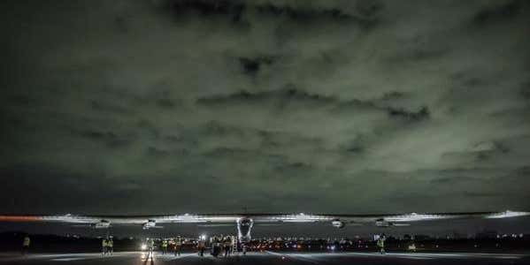 Solar Plane Passes Point Of No Return Over The Pacific