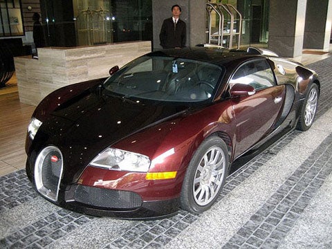 Met the chaps from Bugatti at the lovely St. Regis hotel, where the Veyron seemed quite at home.