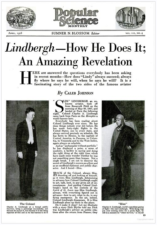 Charles Lindbergh and an Amazing Revelation