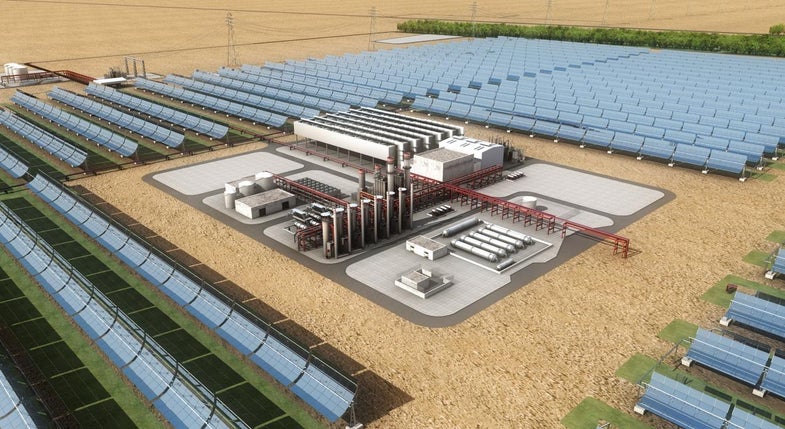 The Shams 1 concentrated-solar power plant will be the world's largest, and the first of its kind in the Middle East. Construction is set to begin in Abu Dhabi later this year.