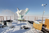 Google expanded to Antarctic terrain in 2010. You can wander around the South Pole Telescope (pictured), go inside the NSF's Crary Science and Engineering Center and hang out with penguins on Half Moon Island.