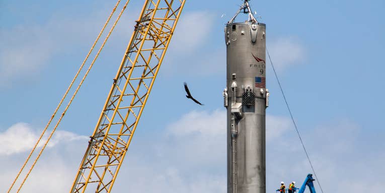 This Is How SpaceX Unloads A 15-Story Rocket Off A Drone Ship