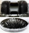 The idea for magnetic ferrofluids came from a problem faced by NASA: "How do you keep weightless rocket fuel from bubbling around in half-empty fuel tanks?" The answer, they found, was to magnetize the fuels, so that they would be pulled to the pumps. These ferrofluids are created by crushing up an iron-oxide powder such as magnetite, and combining it with water, fluorocarbons, silicone or some other liquid, and a stabilizing agent. A magnet can force one of these liquids to climb up a pipe, or force a dense, nonmagnetic metal like uranium to the surface. More practically, using ferrofluids to create seals for bearings makes them vacuum-tight, with no friction. Ferrofluids can also be used to seal aneurysms, "sweep" oil spills into a contained area and make x-rays easier. Or, they can just make cool patterns like these. Read the full story in The Curious World of Magnetic Liquids.