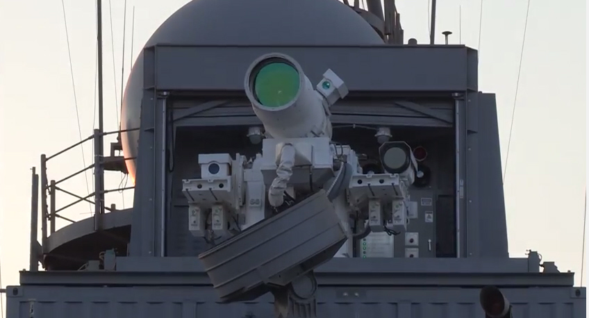 Laser Weapon System On The USS Ponce